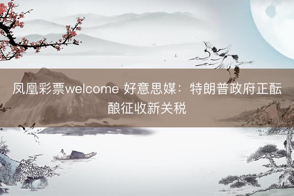 凤凰彩票welcome 好意思媒：特朗普政府正酝酿征收新关税