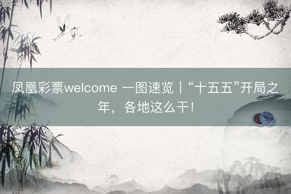 凤凰彩票welcome 一图速览｜“十五五”开局之年，各地这么干！
